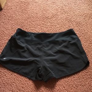 Black athletic shorts
